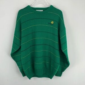 Vintage Quill's Woolen Market Embroidered Hand Crafted Sweater Sz L